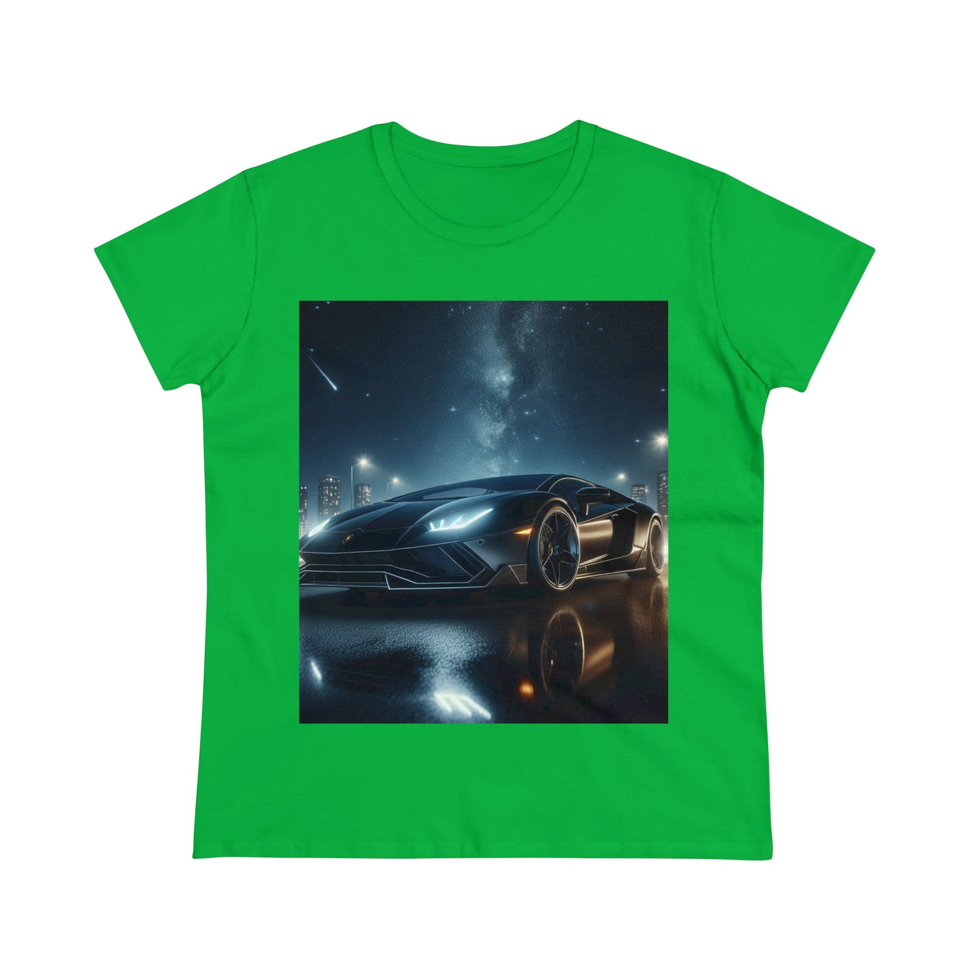 Black Lamborghini T-Shirt T-Shirt Printify Irish Green S 