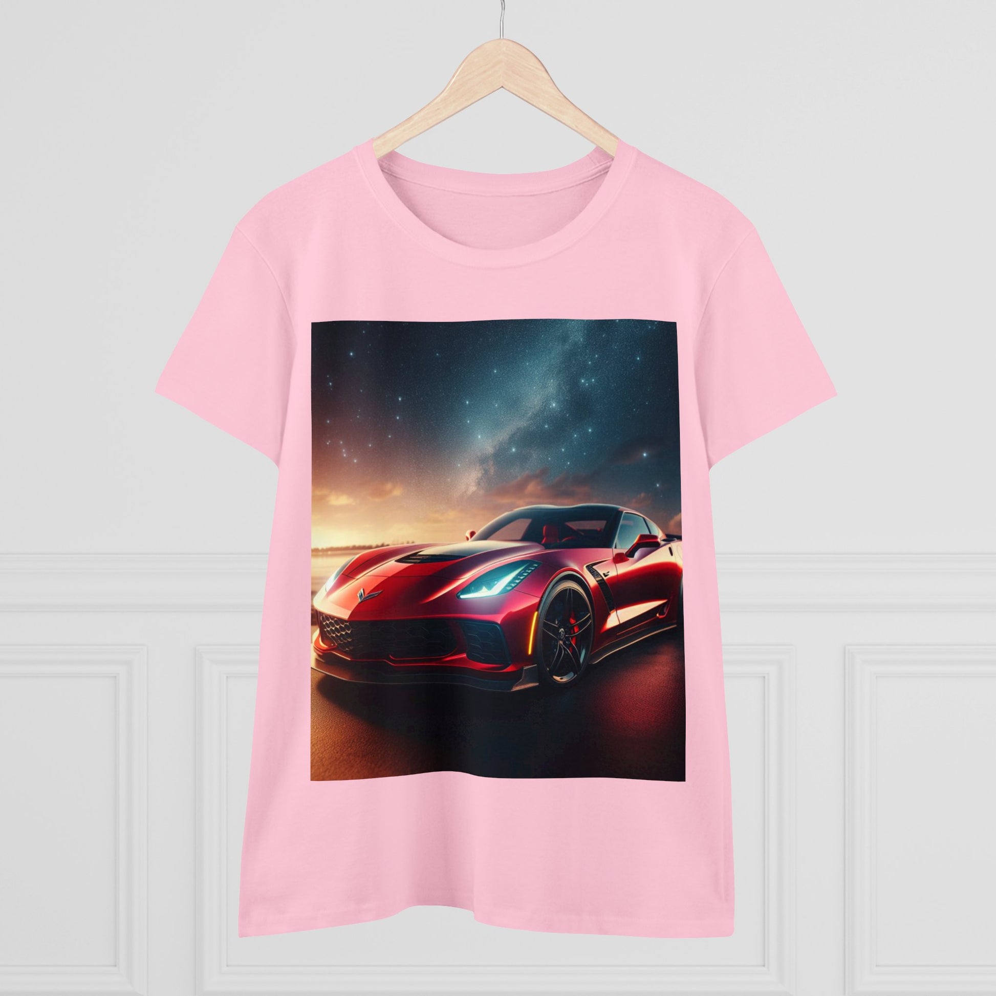 Red Corvette T-Shirt T-Shirt Printify   