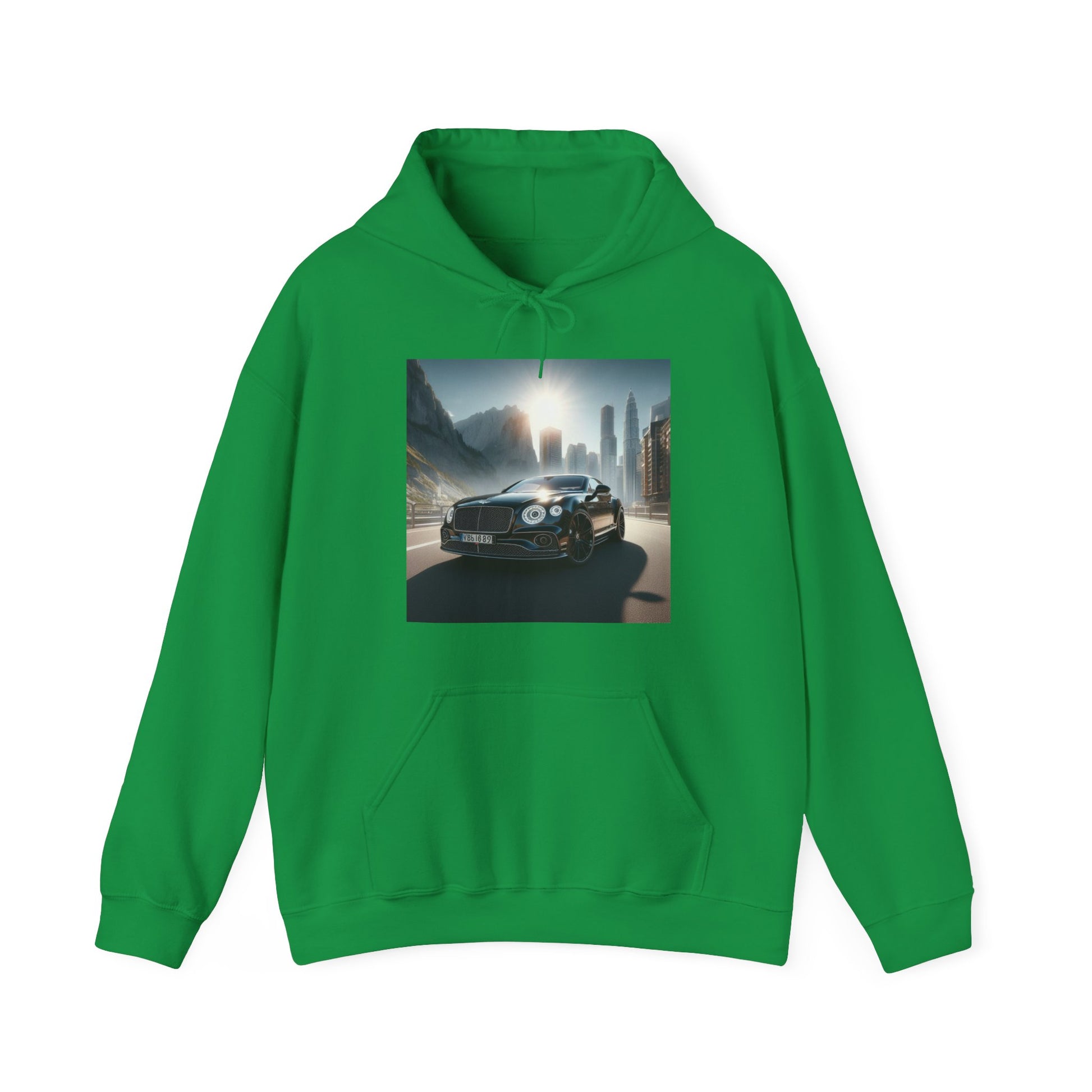 Black Bentley Hoodie Hoodie Printify Irish Green S 