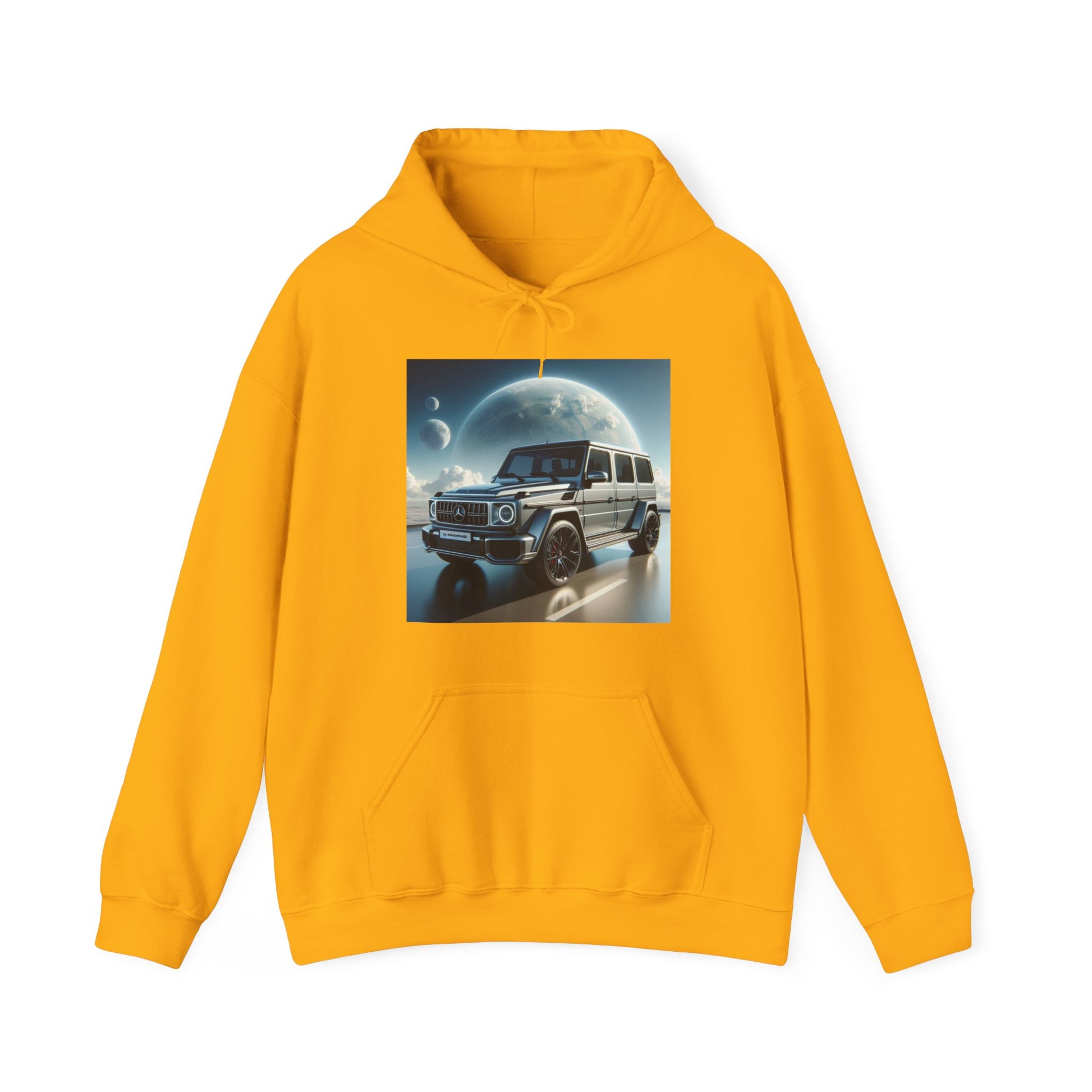 Silver G-Wagon Hoodie Hoodie Printify Gold S 