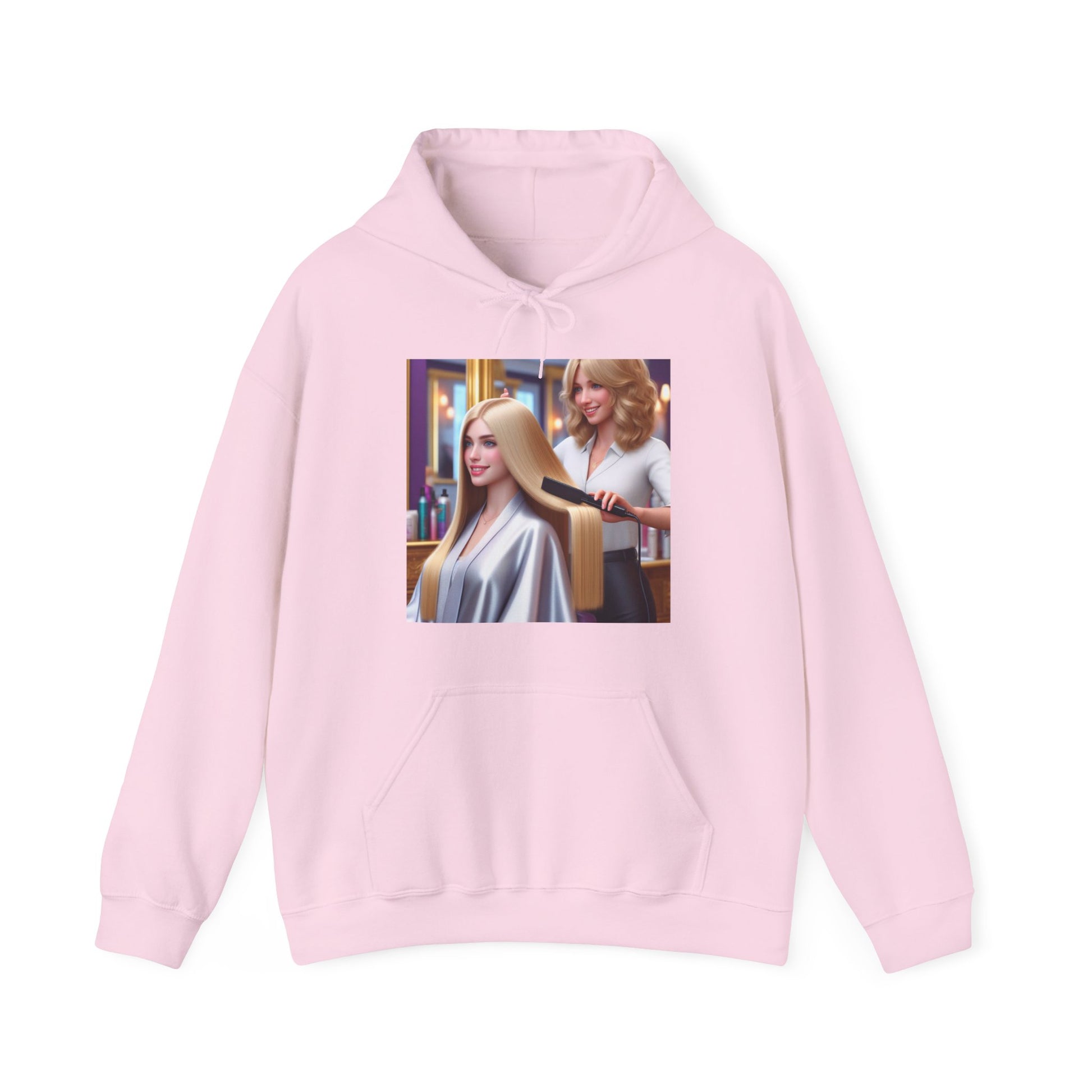 Hair Day Hoodie Hoodie Printify Light Pink S 