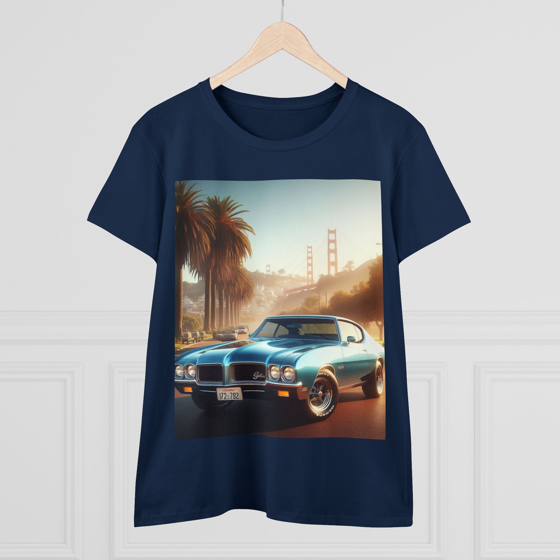 1972 Blue Buick Gran Sport T-Shirt T-Shirt Printify   