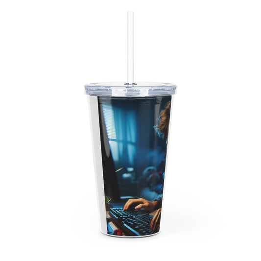 Game Time Tumbler with Straw Mug Printify   
