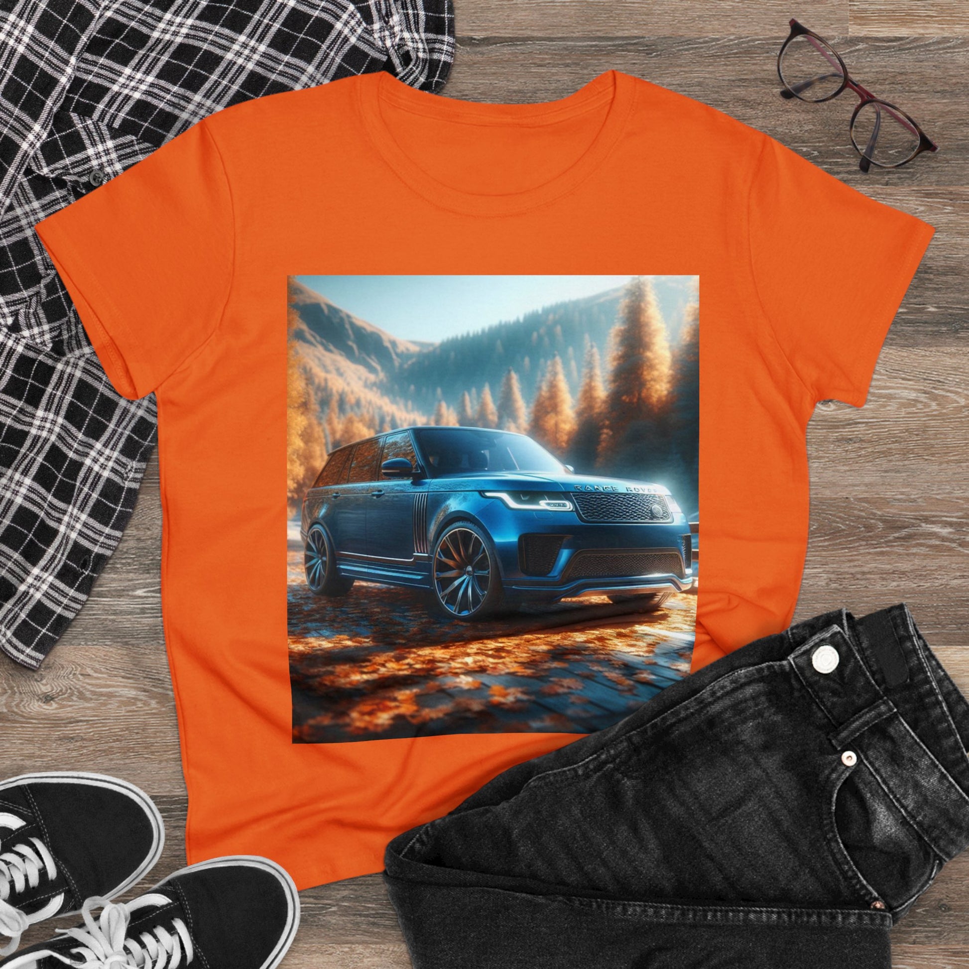 Blue Range Rover T-Shirt T-Shirt Printify   