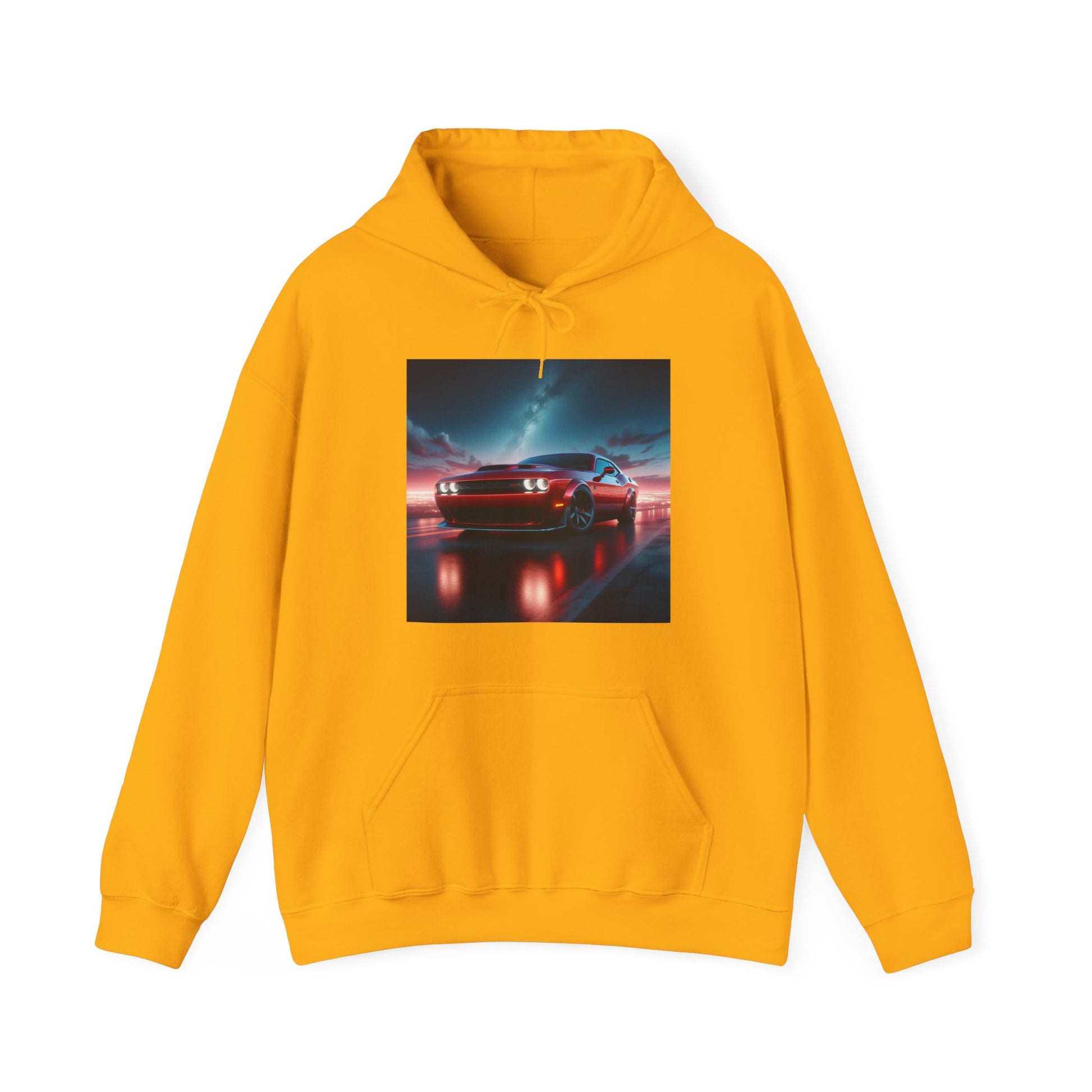 Red Challenger Hoodie Hoodie Printify Gold S 