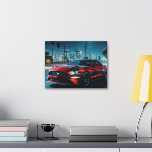 Red Mustang Canvas Canvas Printify 16″ x 12″ (Horizontal) 0.75'' 