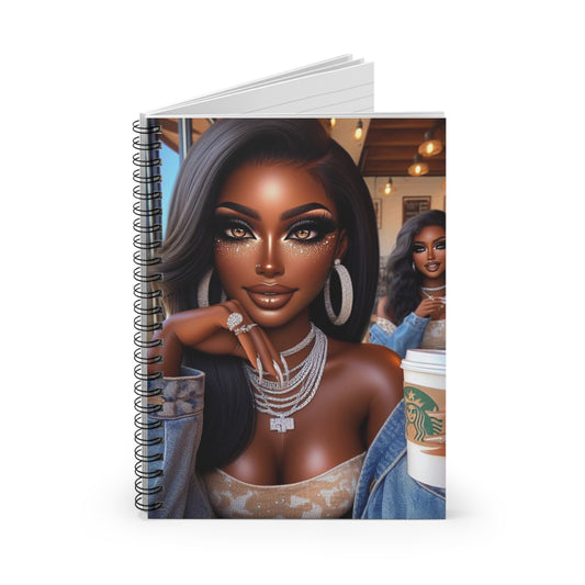 Coffee Baddies Spiral Notebook Paper products Printify   