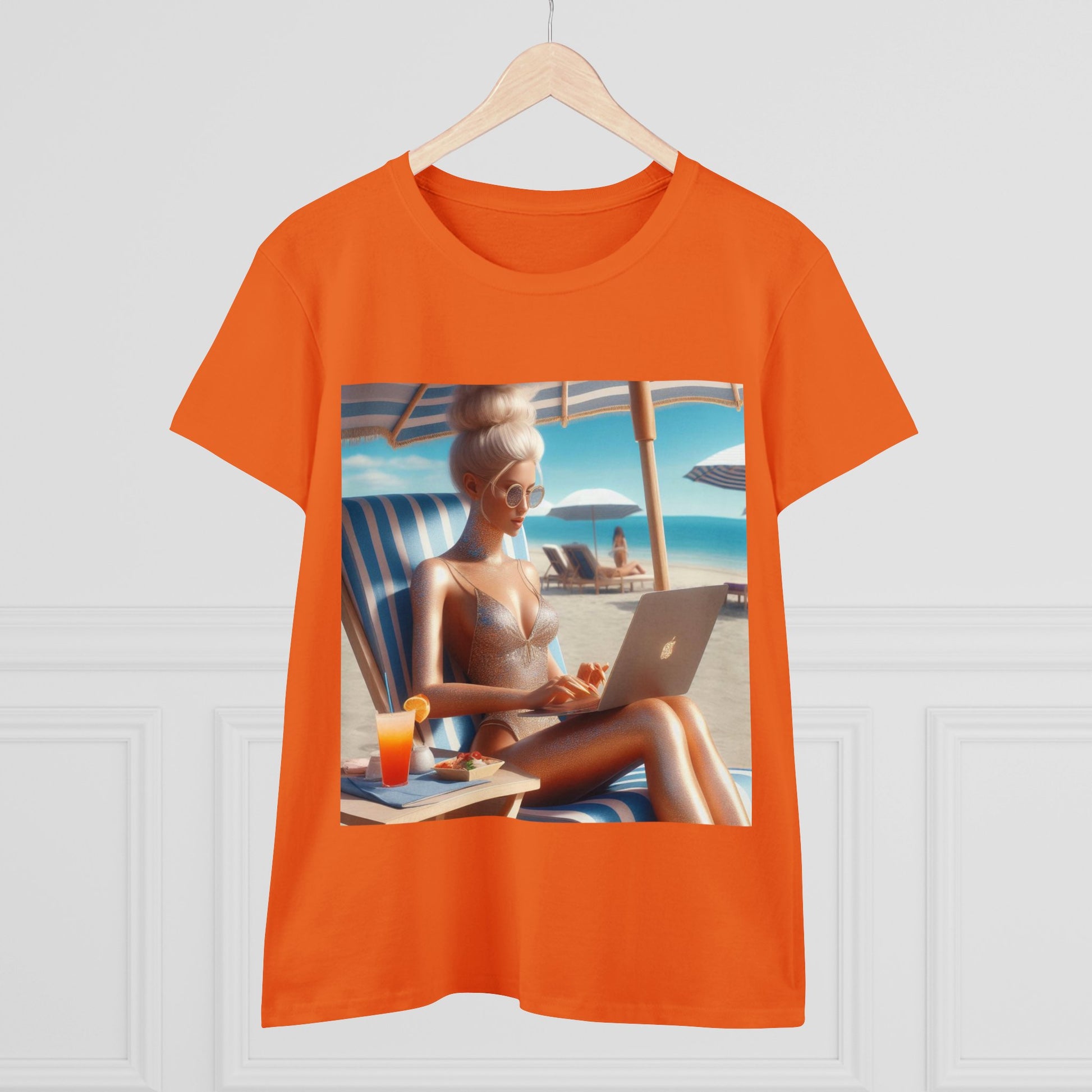 Work Day at the Beach T-Shirt T-Shirt Printify   