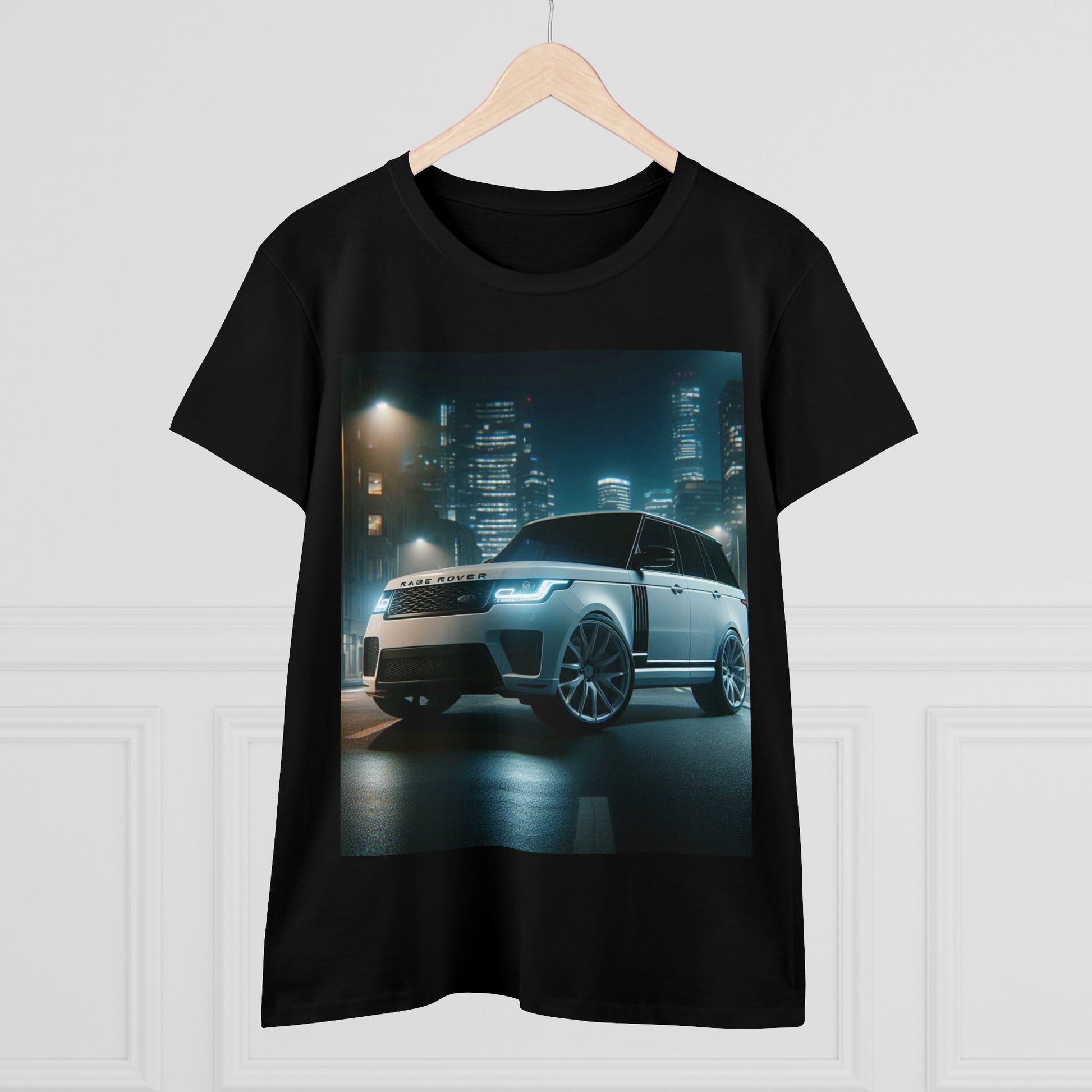 White Range Rover T-Shirt T-Shirt Printify   