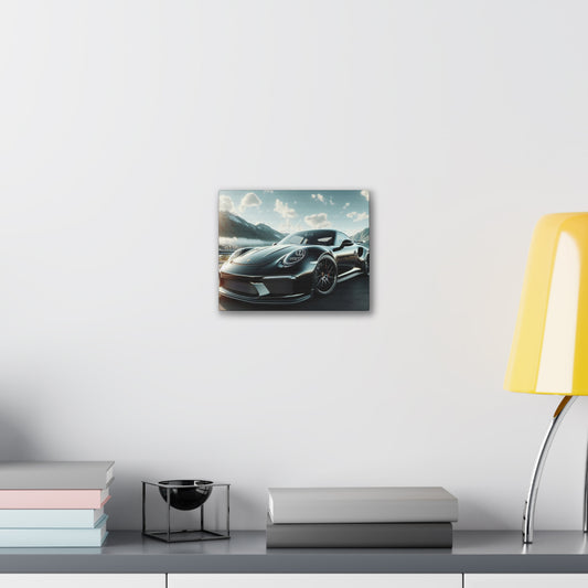 Black Porsche Canvas Canvas Printify 10" x 8" (Horizontal) 0.75'' 