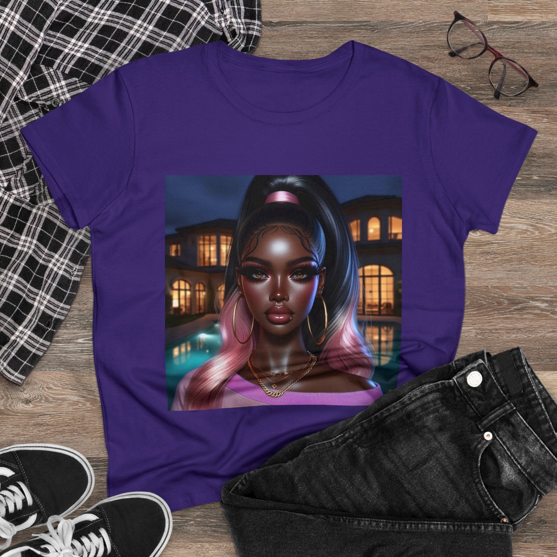 Pink at Night T-Shirt T-Shirt Printify   