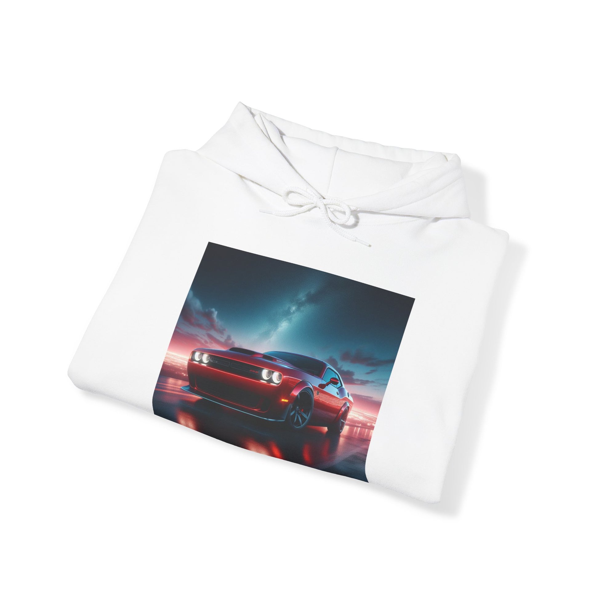 Red Challenger Hoodie Hoodie Printify   