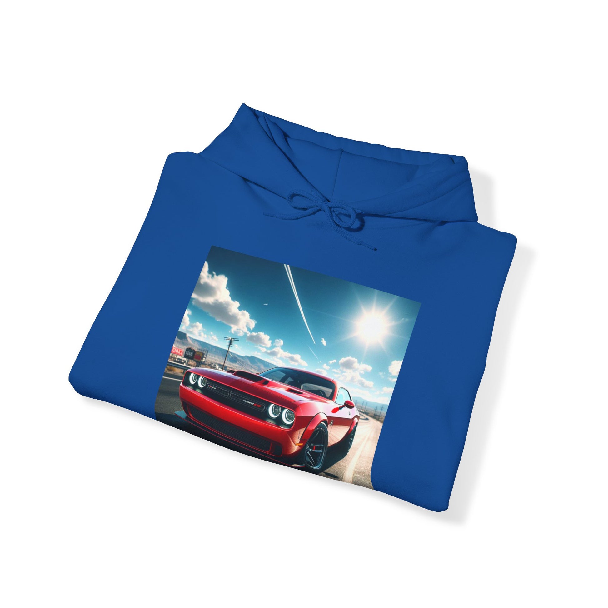 Red Challenger Hoodie Hoodie Printify   