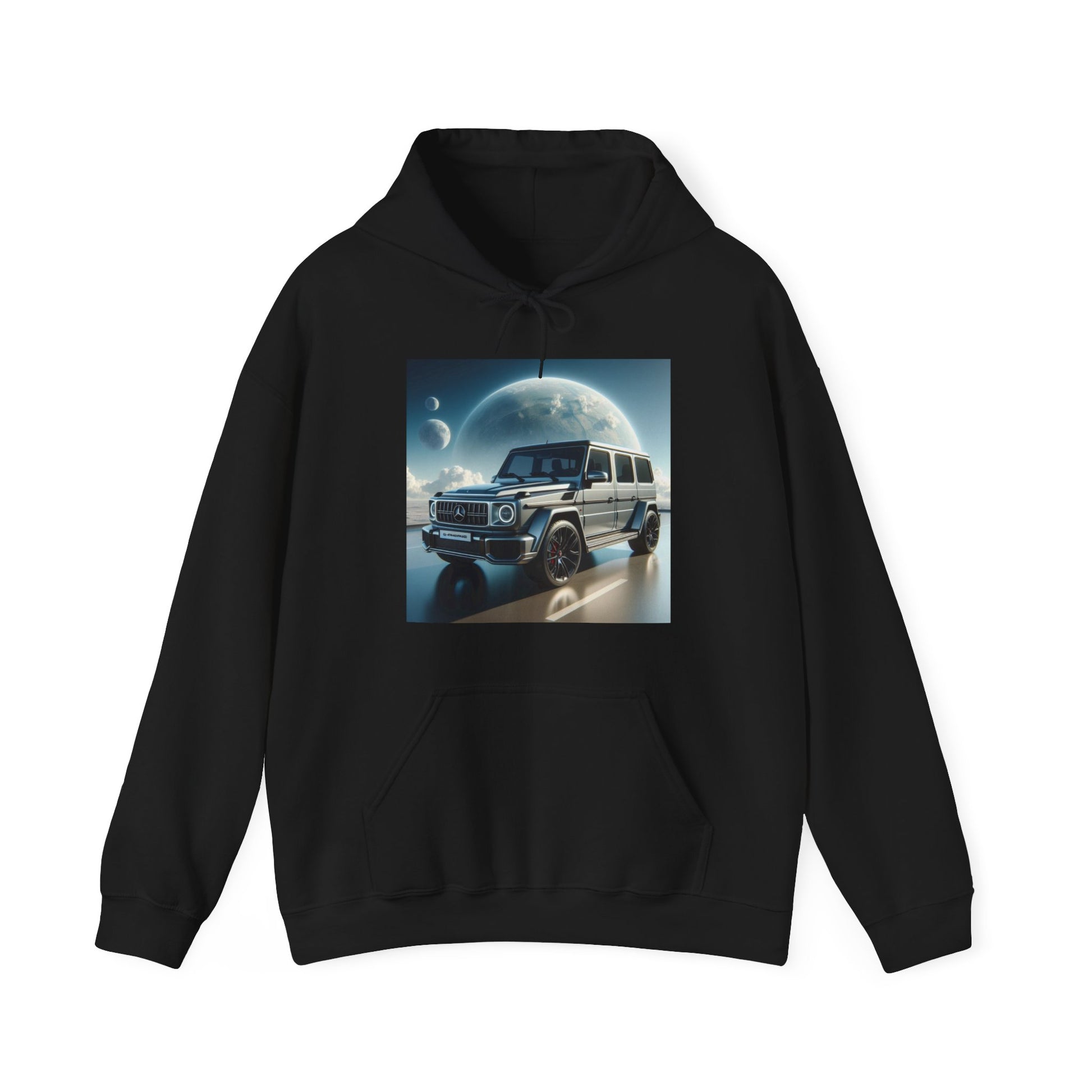 Silver G-Wagon Hoodie Hoodie Printify Black S 