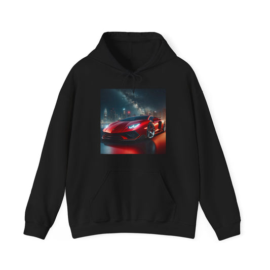 Red Lamborghini Hoodie Hoodie Printify Black S 