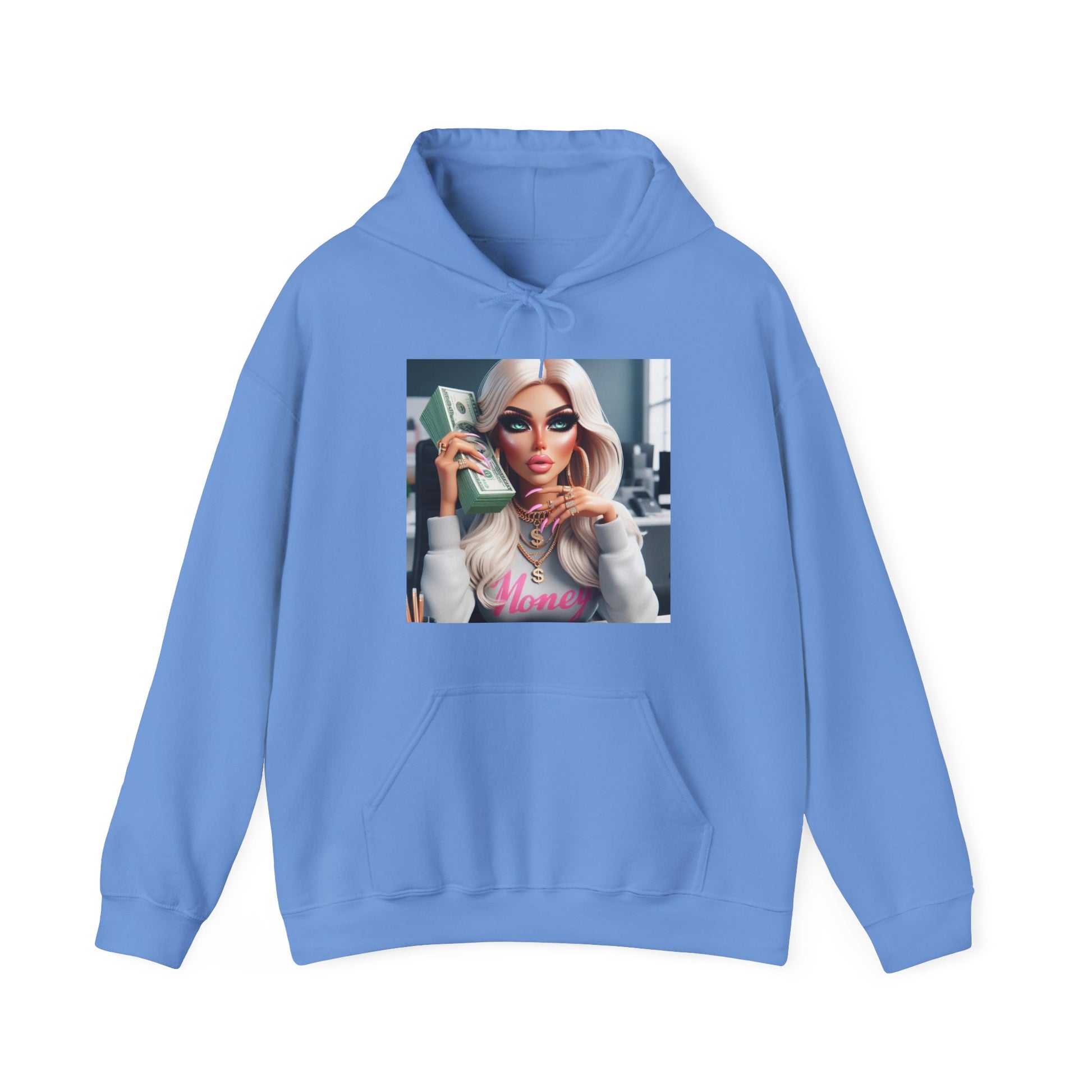 Money Hoodie Hoodie Printify Carolina Blue S 