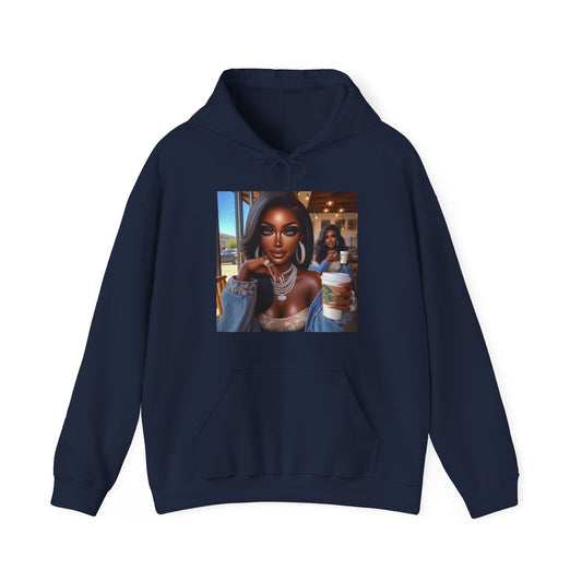Coffee Baddies Hoodie Hoodie Printify Navy S 