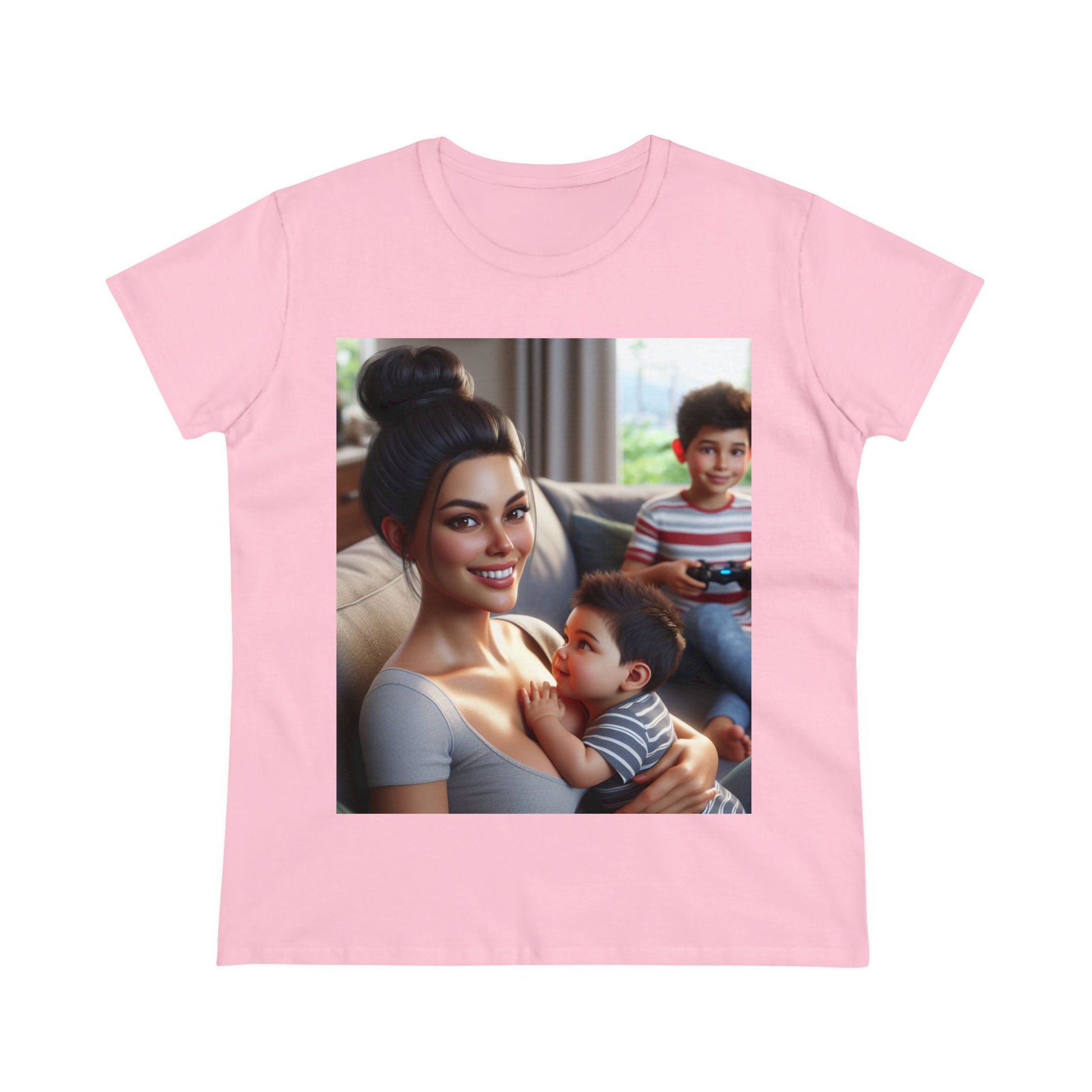 Family Time T-Shirt T-Shirt Printify Light Pink S 