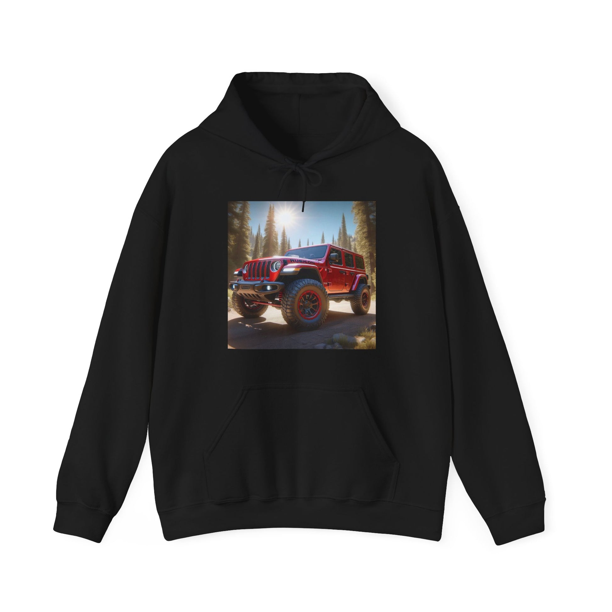 Red Rubicon Hoodie Hoodie Printify Black S 