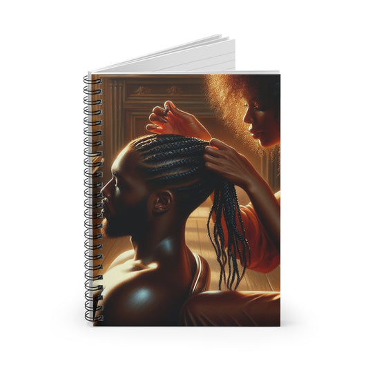Braid My Hair Spiral Notebook Paper products Printify   