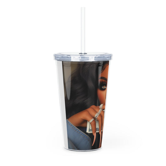 Money Talks Tumbler with Straw Mug Printify   