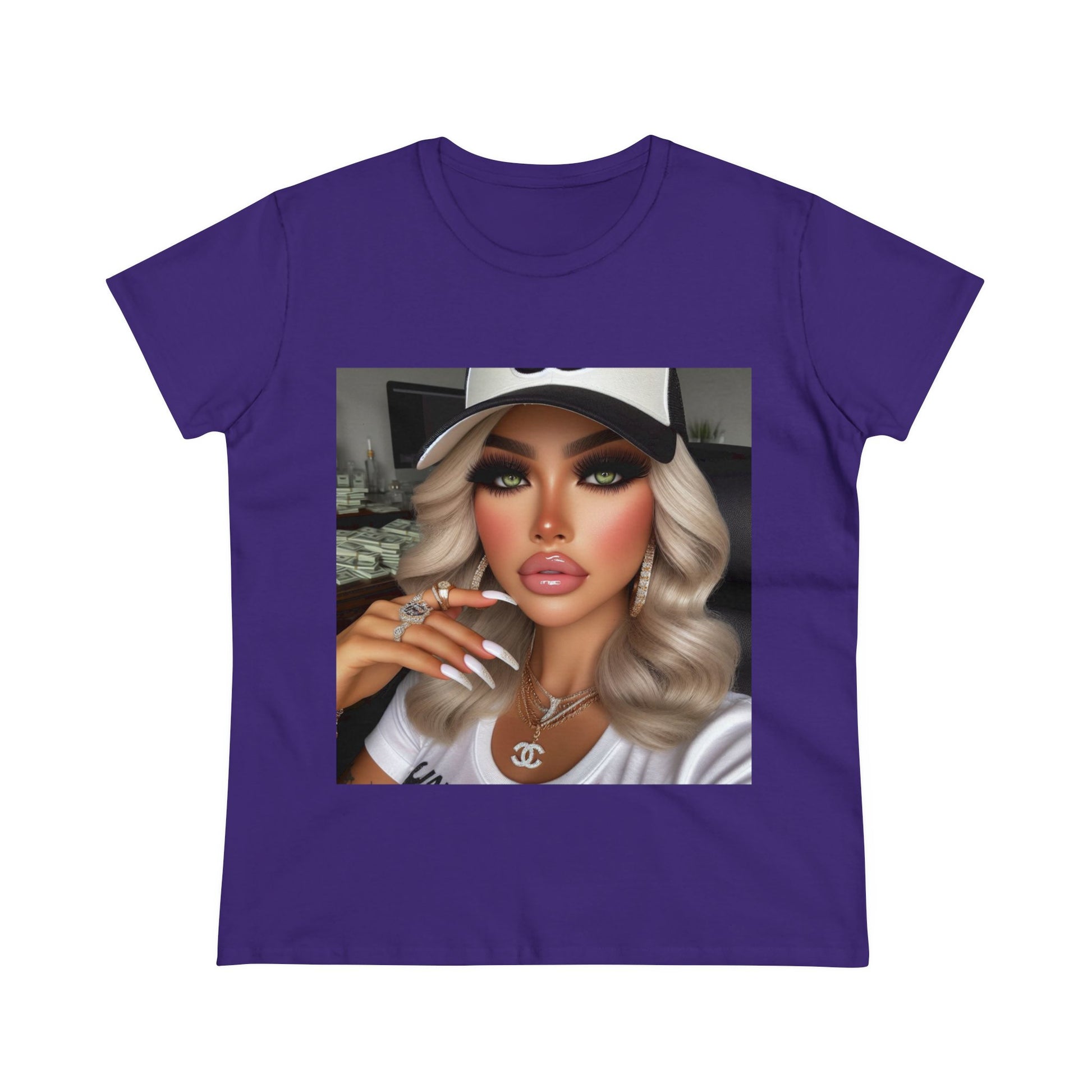 Big Money T-Shirt T-Shirt Printify Purple S 