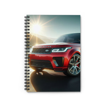 Red Range Rover Spiral Notebook Paper products Printify One Size  