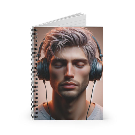 Music Vibes Spiral Notebook Paper products Printify   