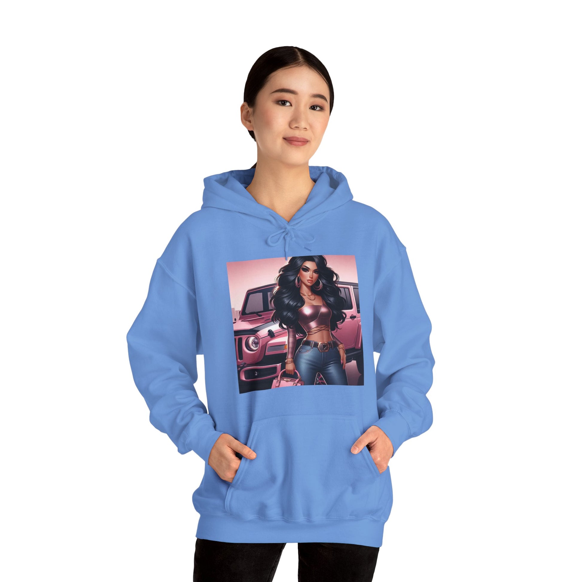 Pink Luxury Hoodie Hoodie Printify   