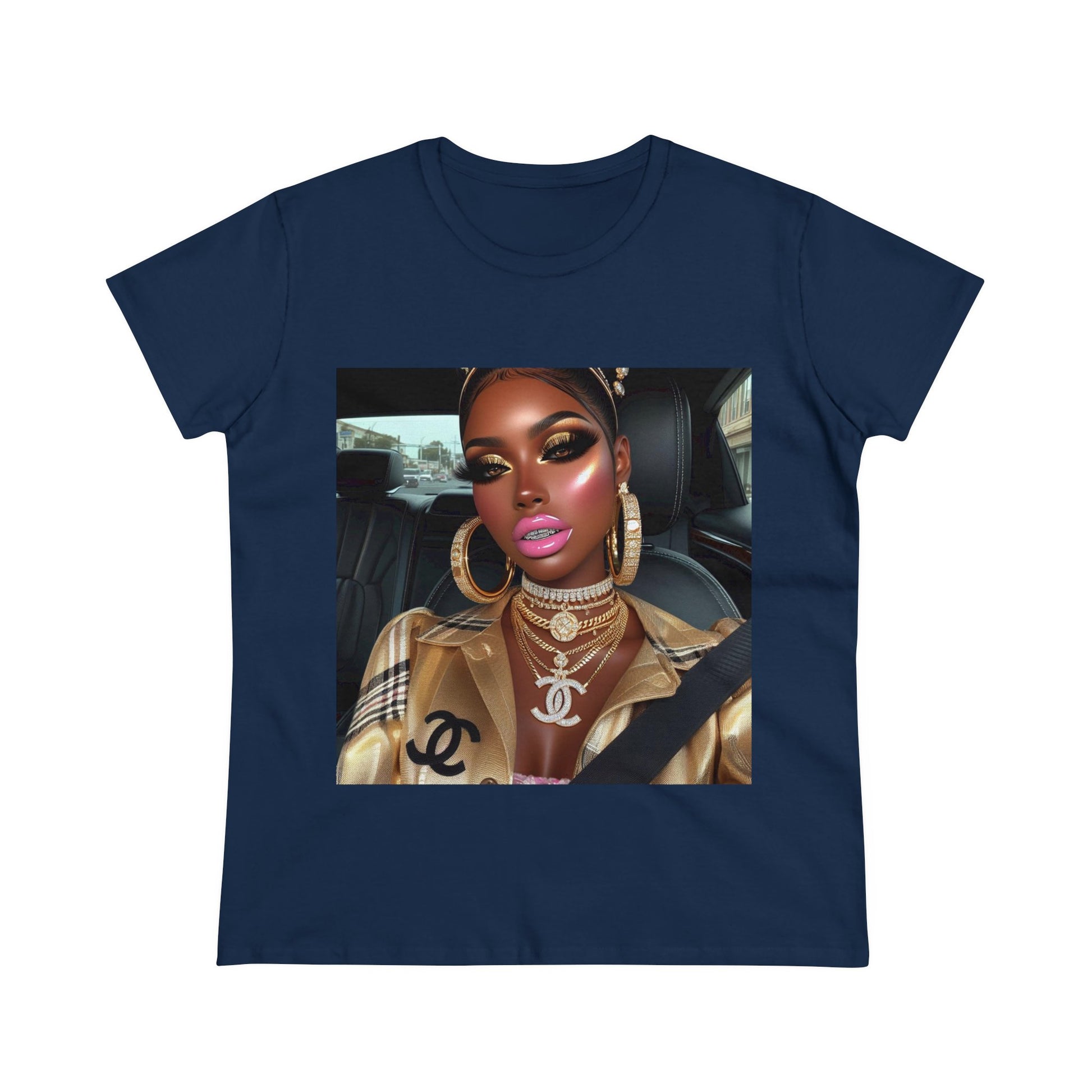 Car Beauty T-Shirt T-Shirt Printify Navy S 