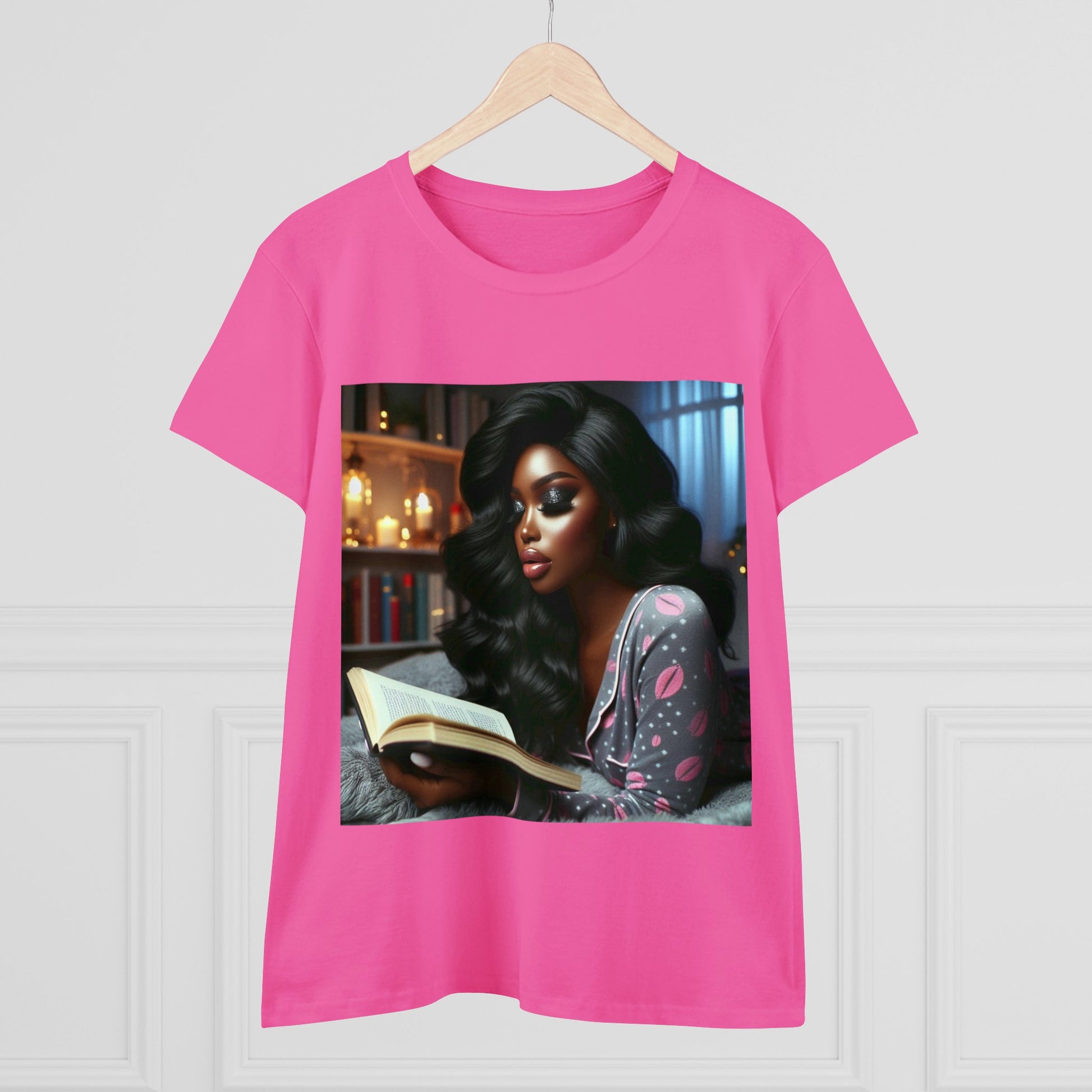 Late Night Book T-Shirt T-Shirt Printify   