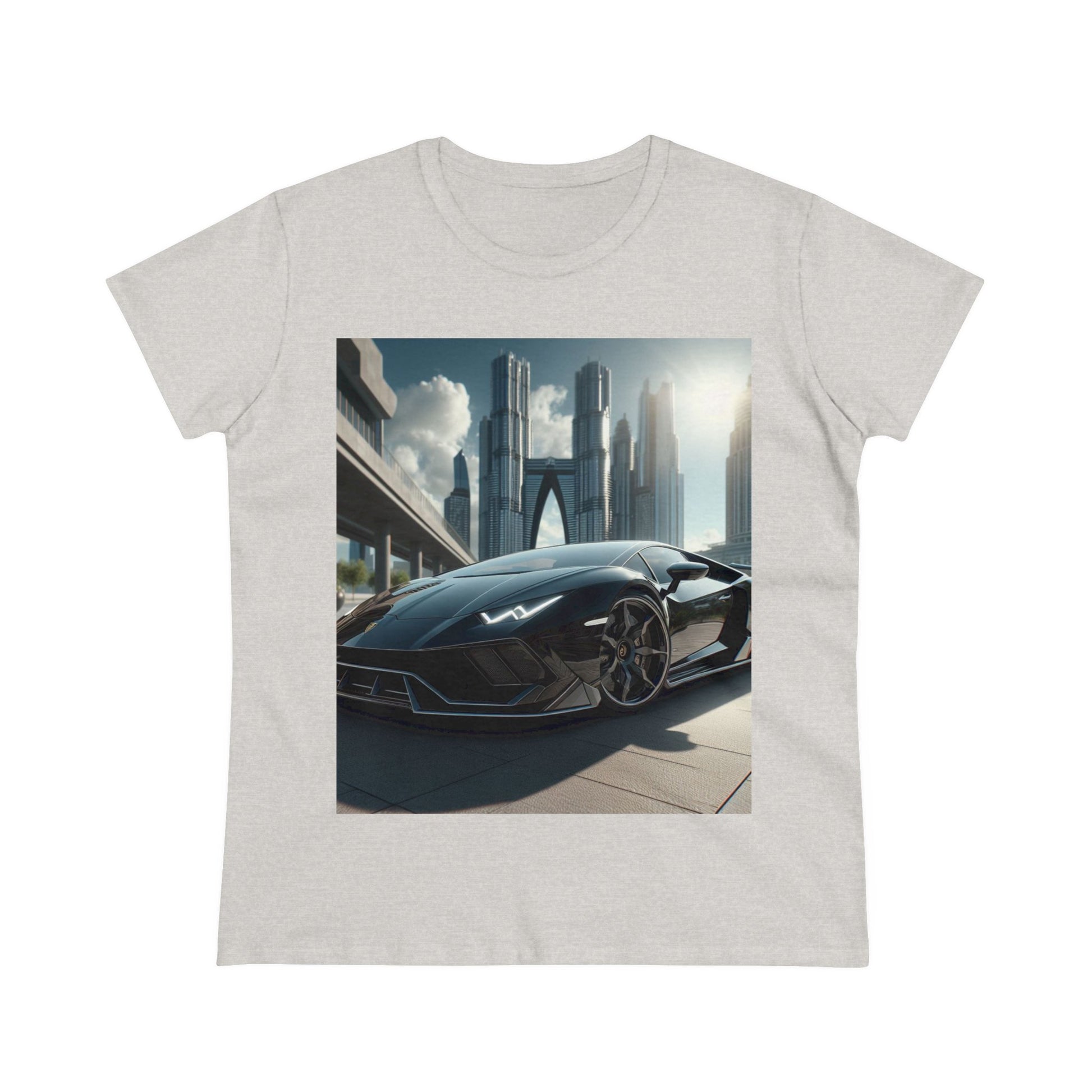 Black Lamborghini T-Shirt T-Shirt Printify Ash S 