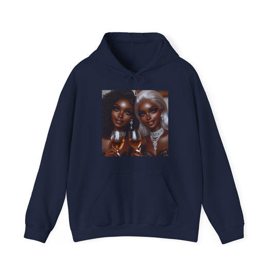 Cheers Hoodie Hoodie Printify Navy S 