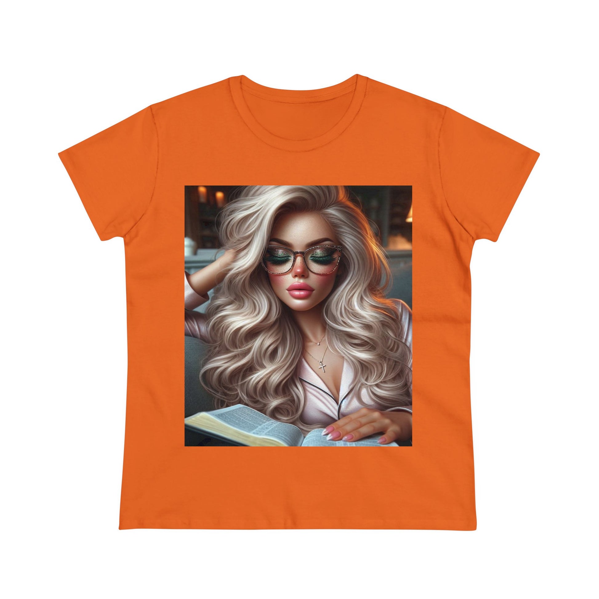 Relax and Read T-Shirt T-Shirt Printify Orange S 