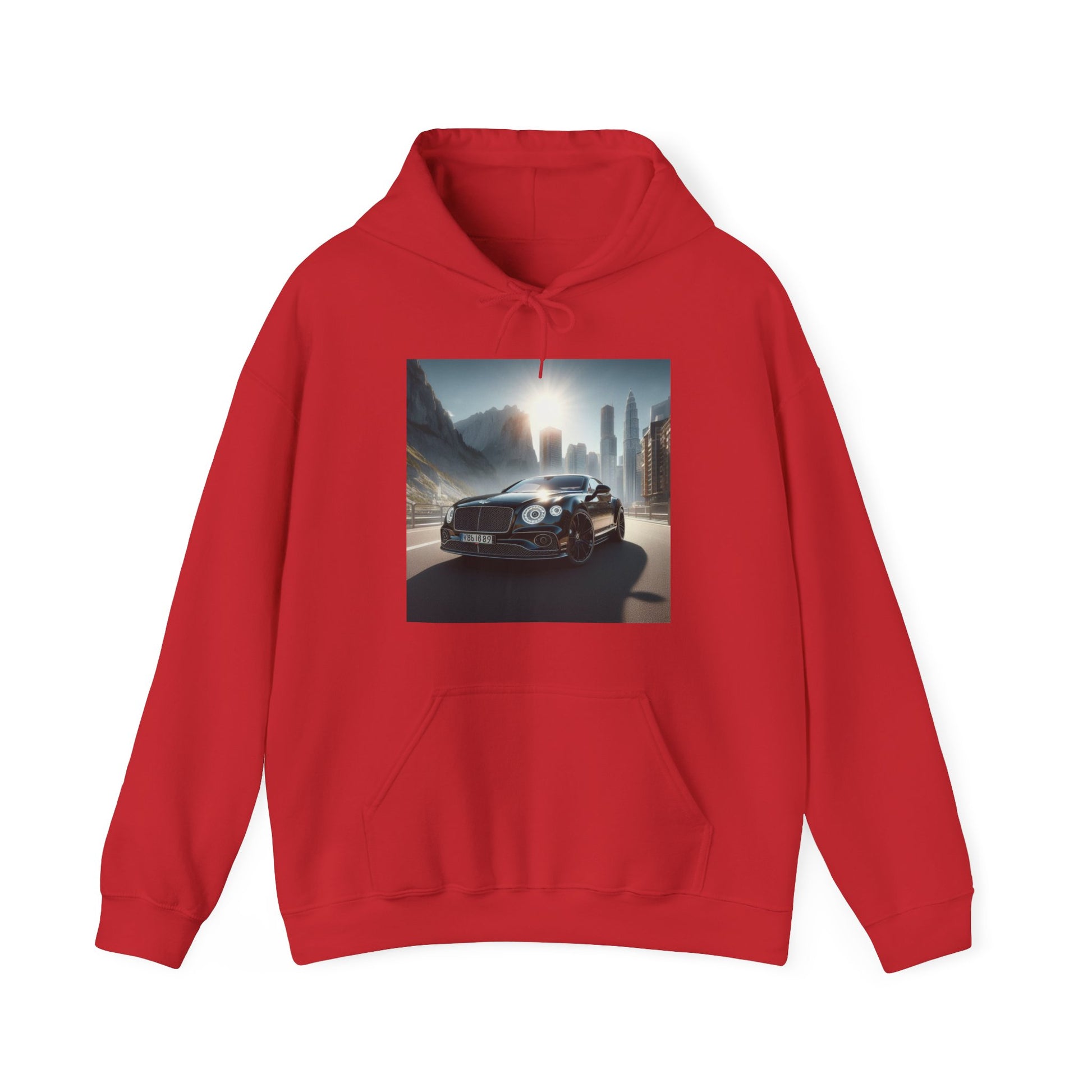 Black Bentley Hoodie Hoodie Printify Red S 