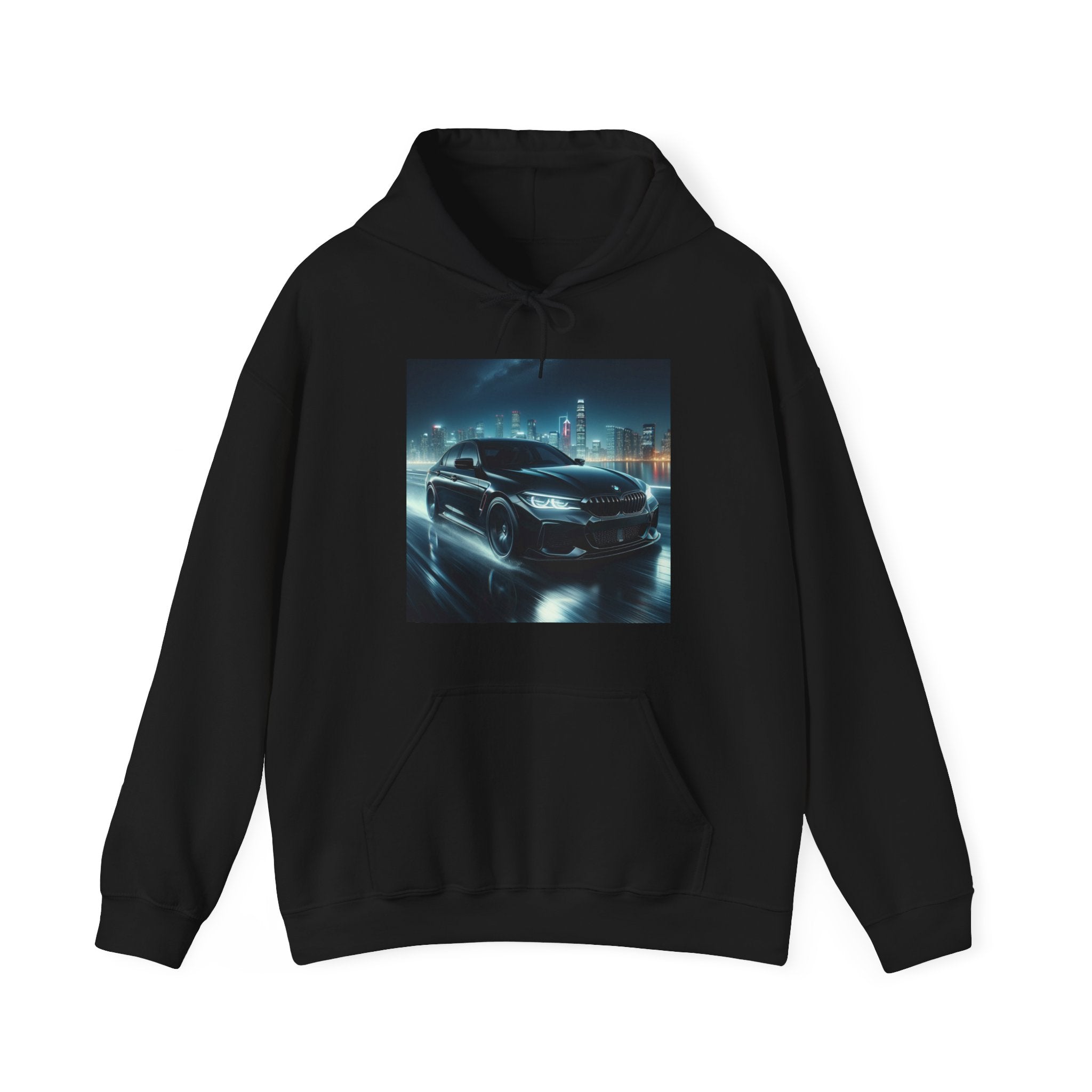 Black BMW Hoodie Hoodie Printify Black S 