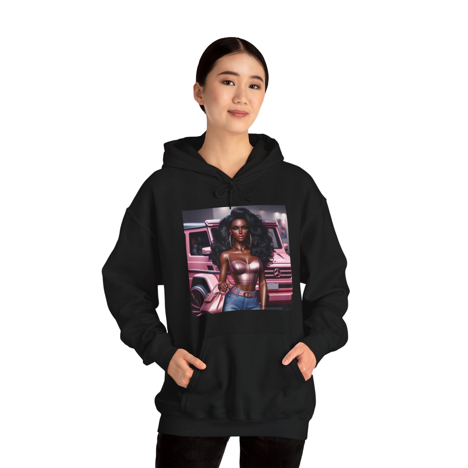 Pink Luxury Hoodie Hoodie Printify   