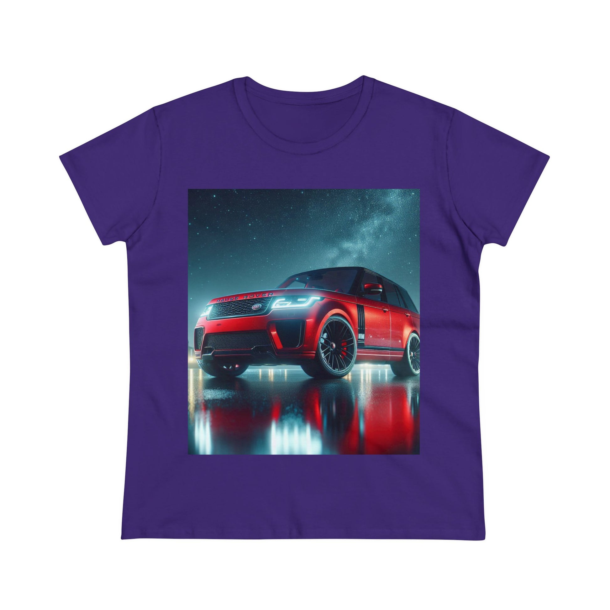 Red Range Rover T-Shirt T-Shirt Printify Purple S 