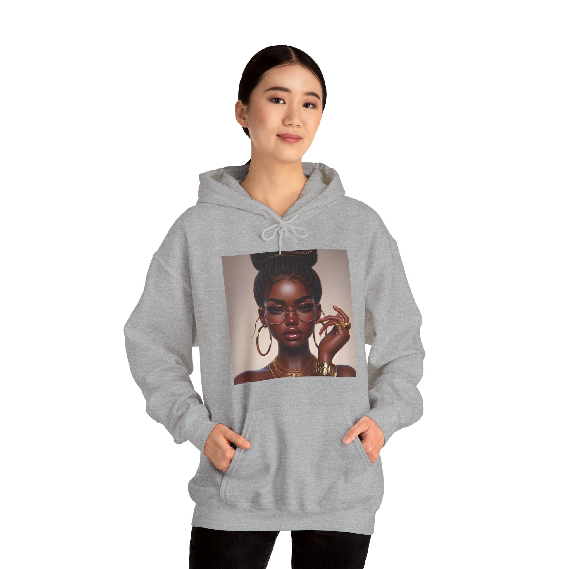 Chocolate Gold Hoodie Hoodie Printify   