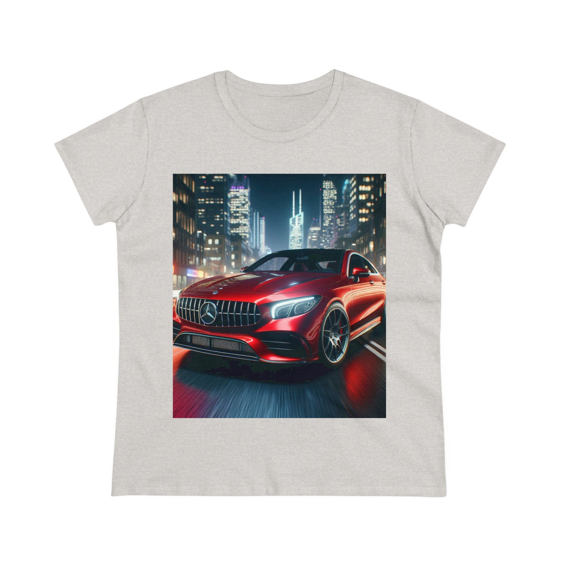 Red Mercedes T-Shirt T-Shirt Printify Ash S 