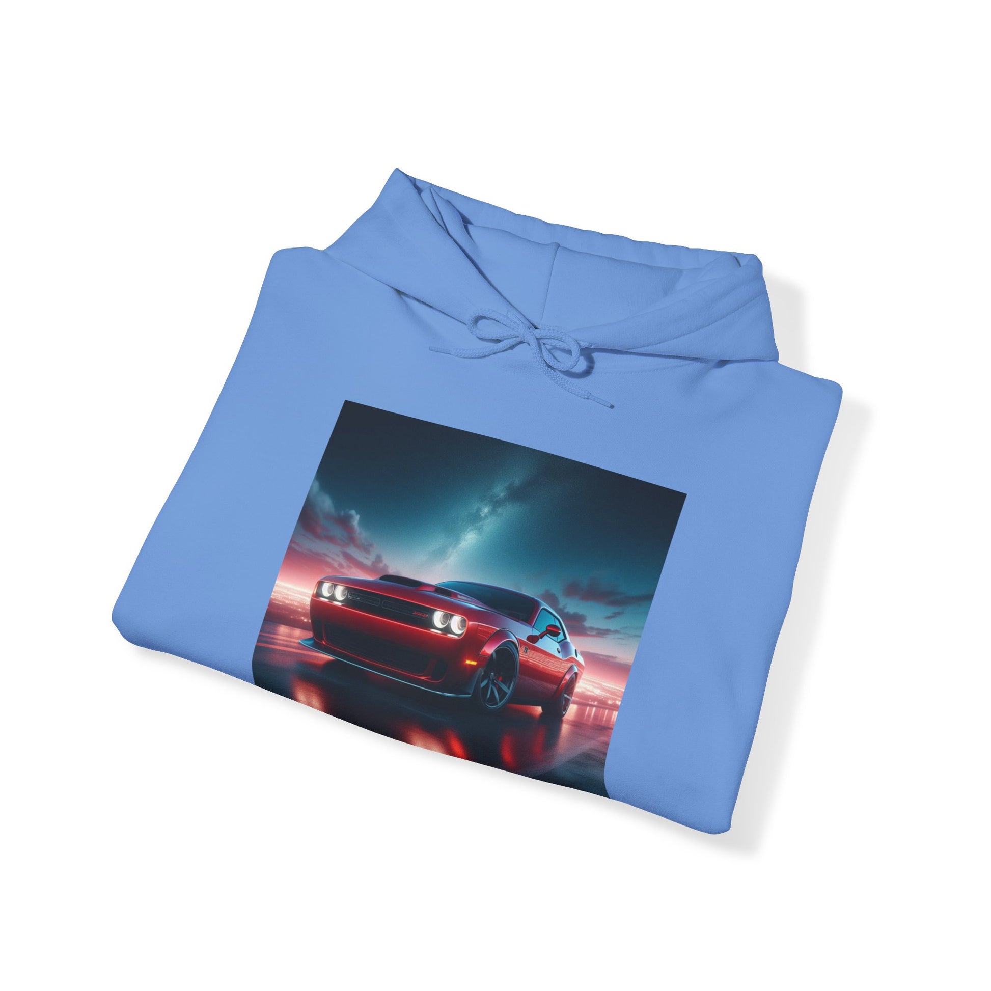 Red Challenger Hoodie Hoodie Printify   