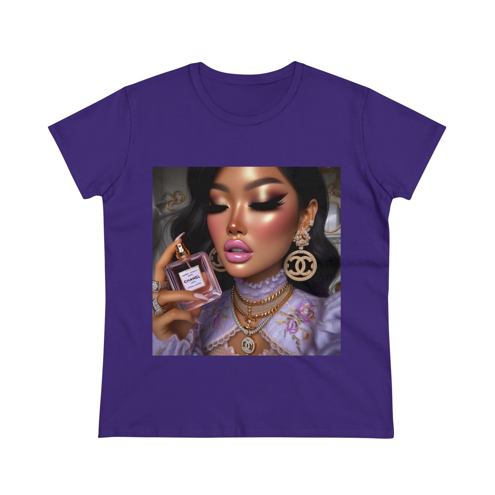 Chanel Please T-Shirt T-Shirt Printify Purple S 