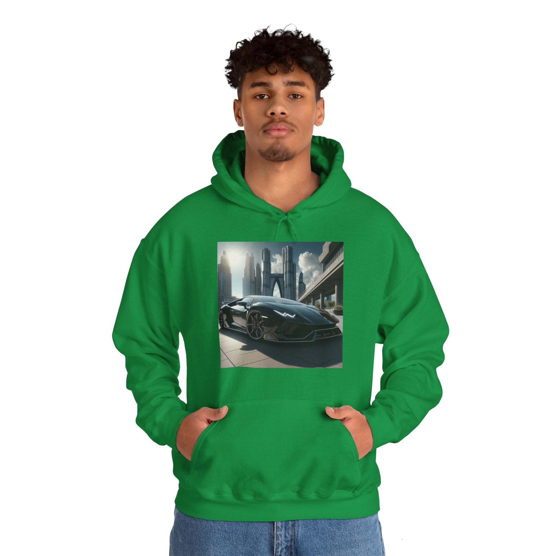 Black Lamborghini Hoodie Hoodie Printify   