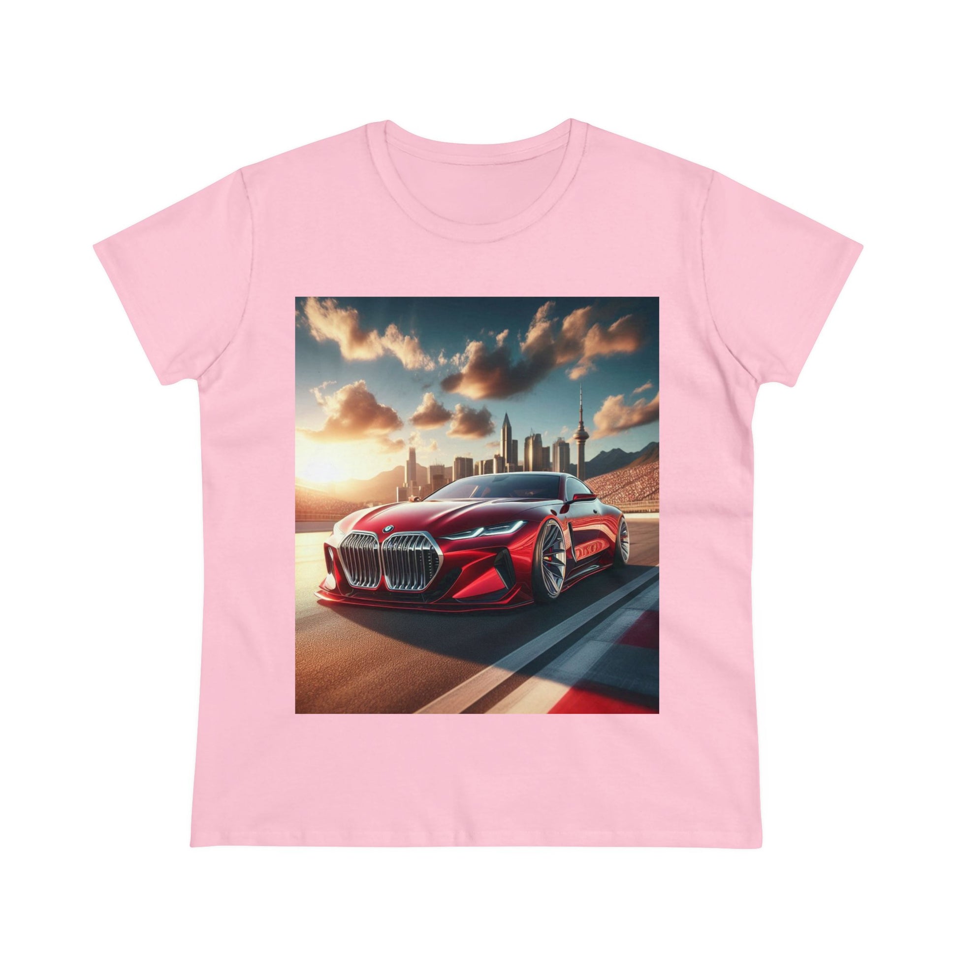 Red BMW T-Shirt T-Shirt Printify Light Pink S 