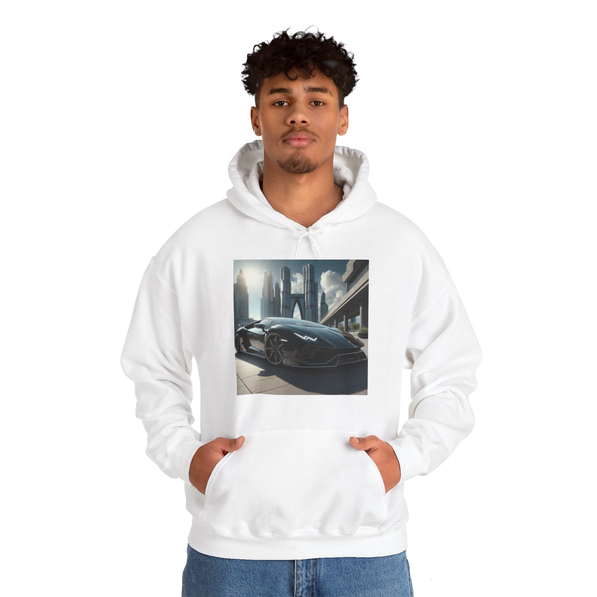 Black Lamborghini Hoodie Hoodie Printify   