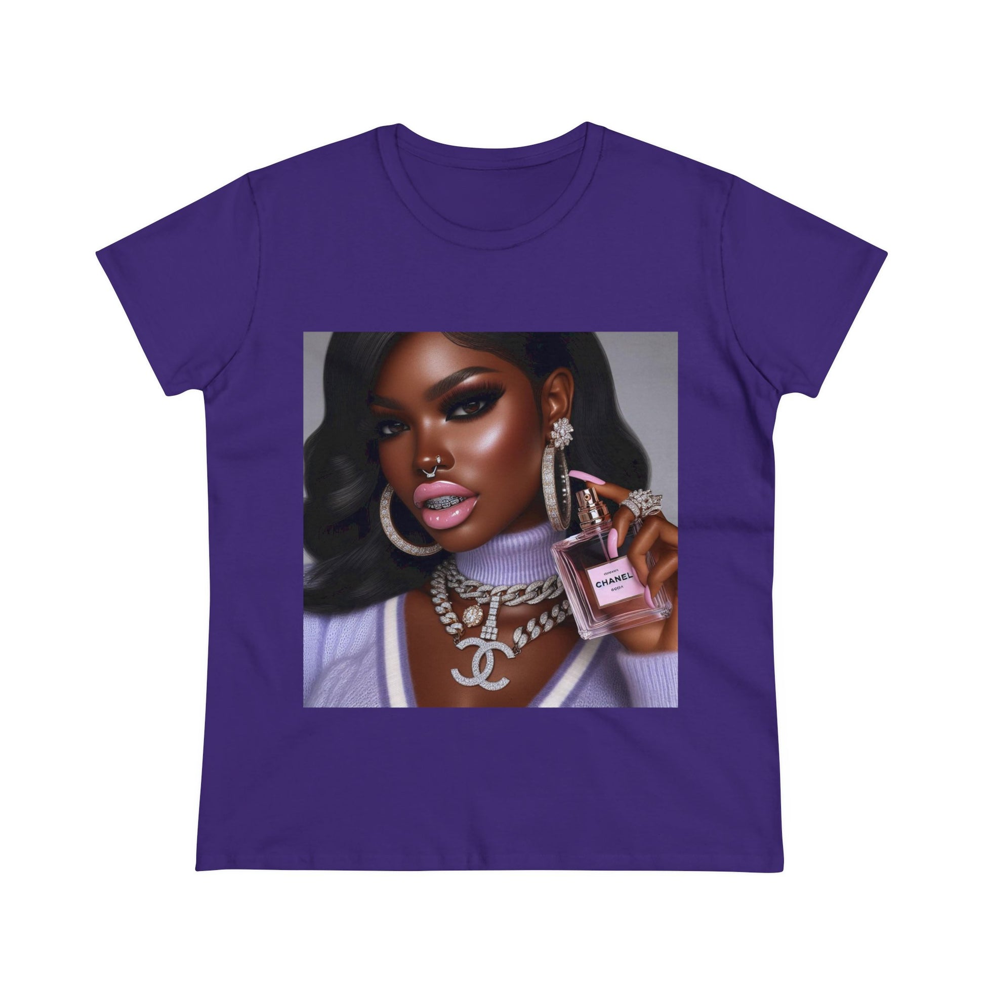 Gloss Up T-Shirt T-Shirt Printify Purple S 