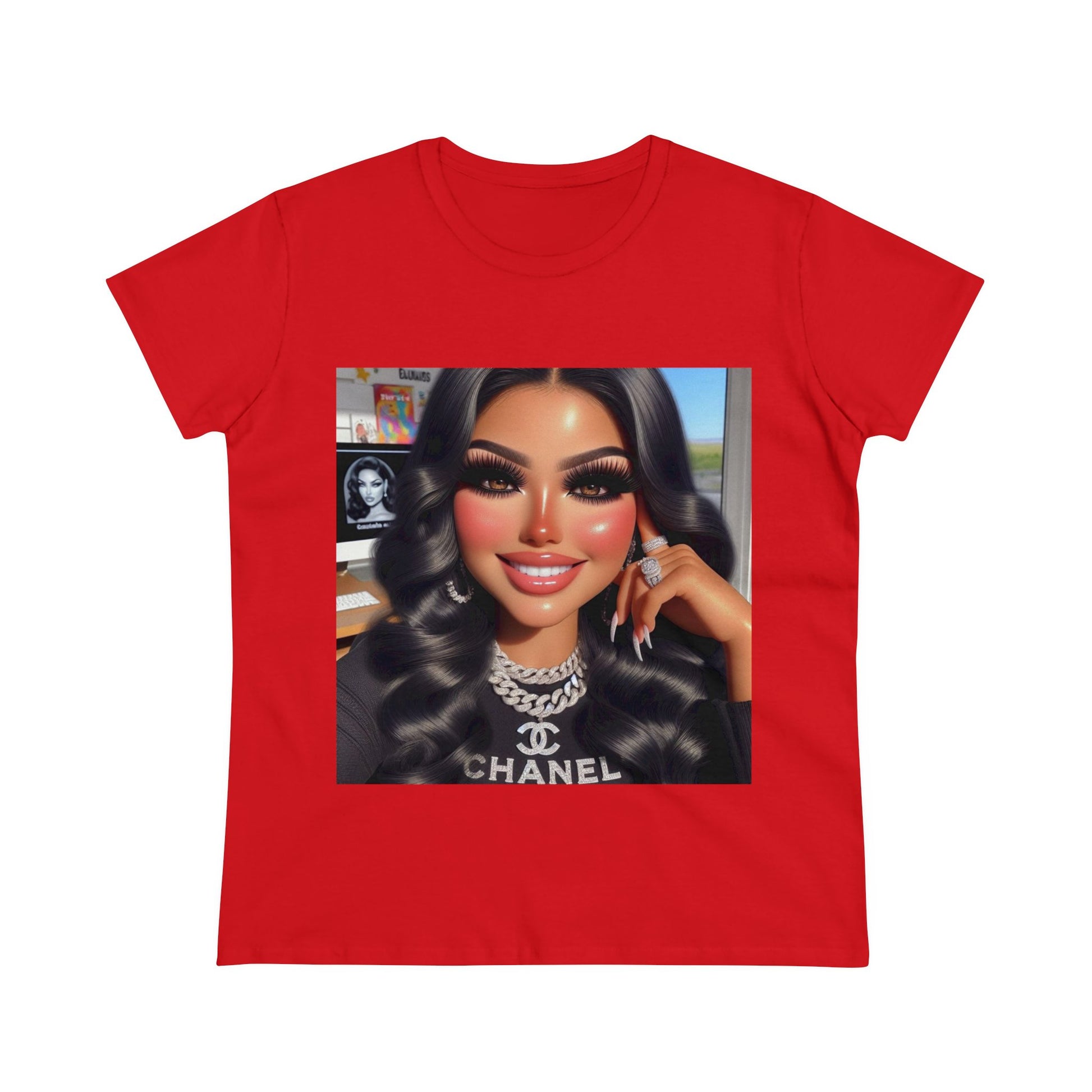 Chanel Mami T-Shirt T-Shirt Printify Red S 