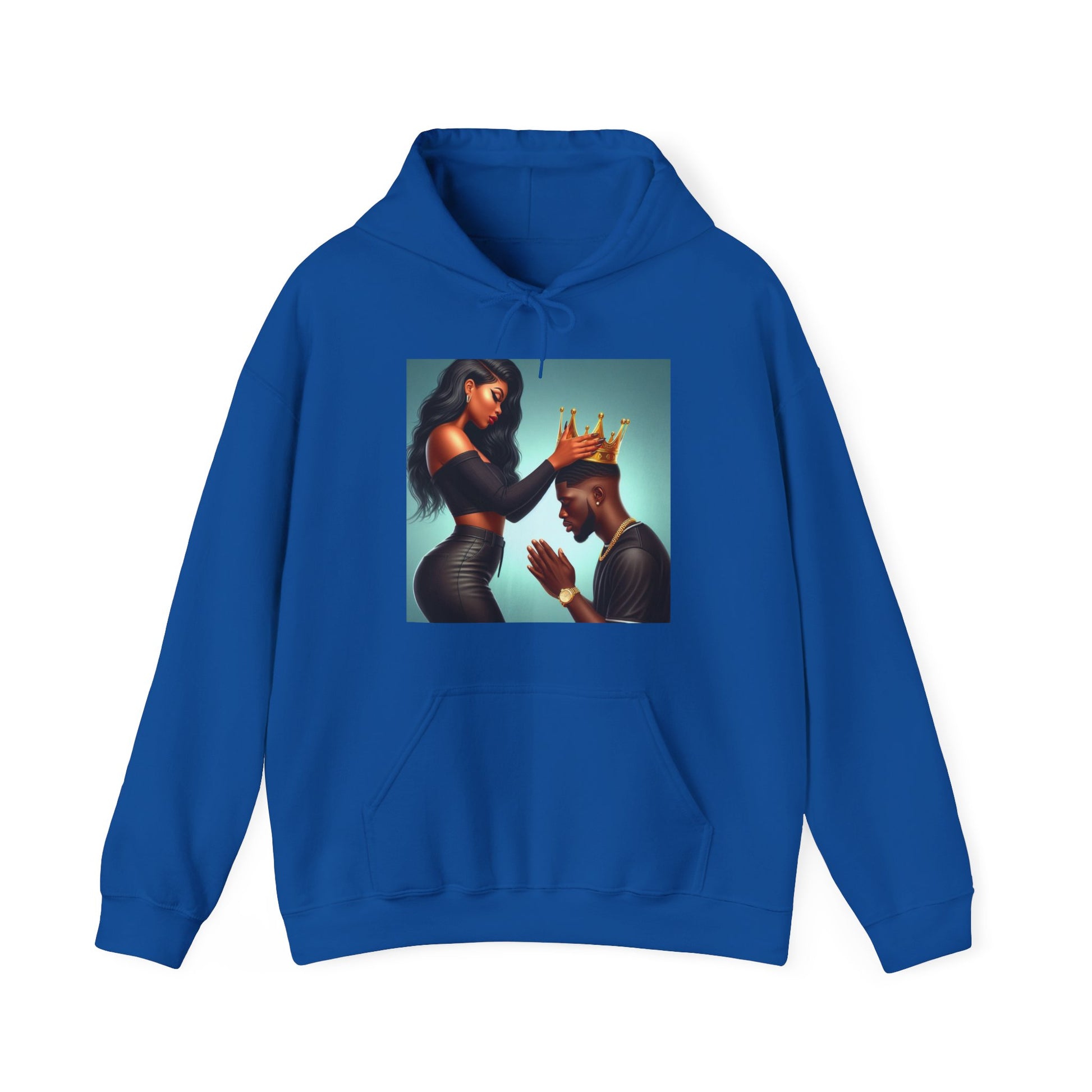 My King Hoodie Hoodie Printify Royal S 