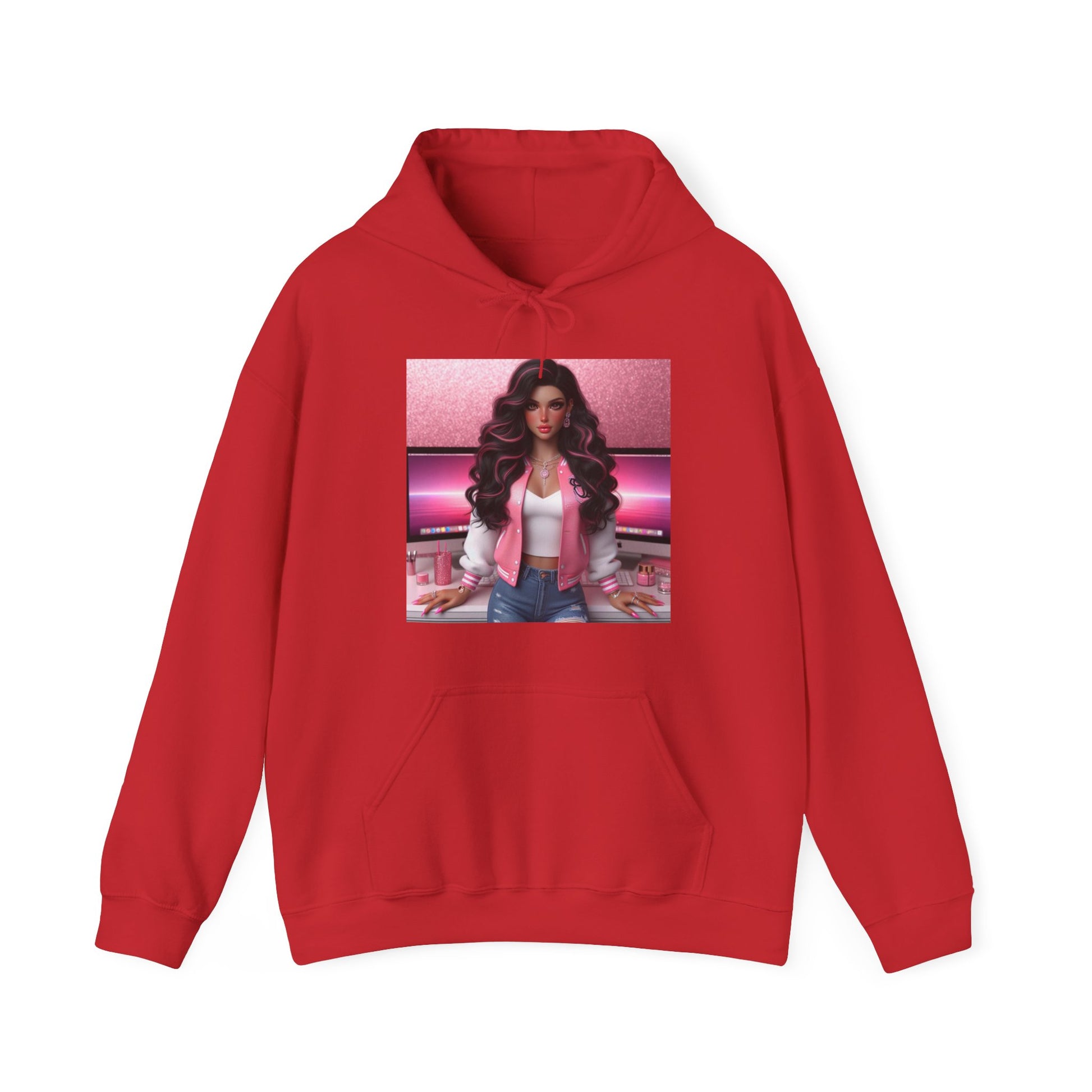 Pink Everything Hoodie Hoodie Printify Red S 