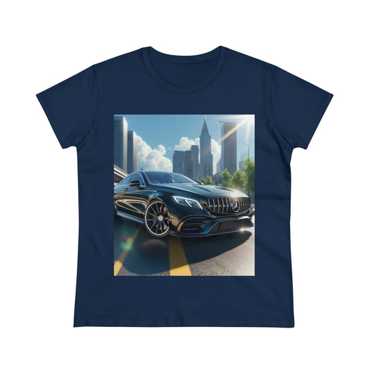 Black Mercedes T-Shirt T-Shirt Printify Navy S 